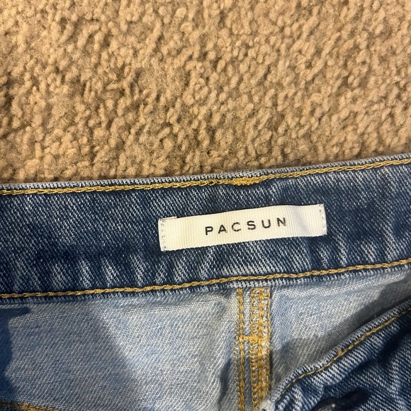 Pacsun High Rise Straight 2 Tone Jeans - Picture 4 of 6